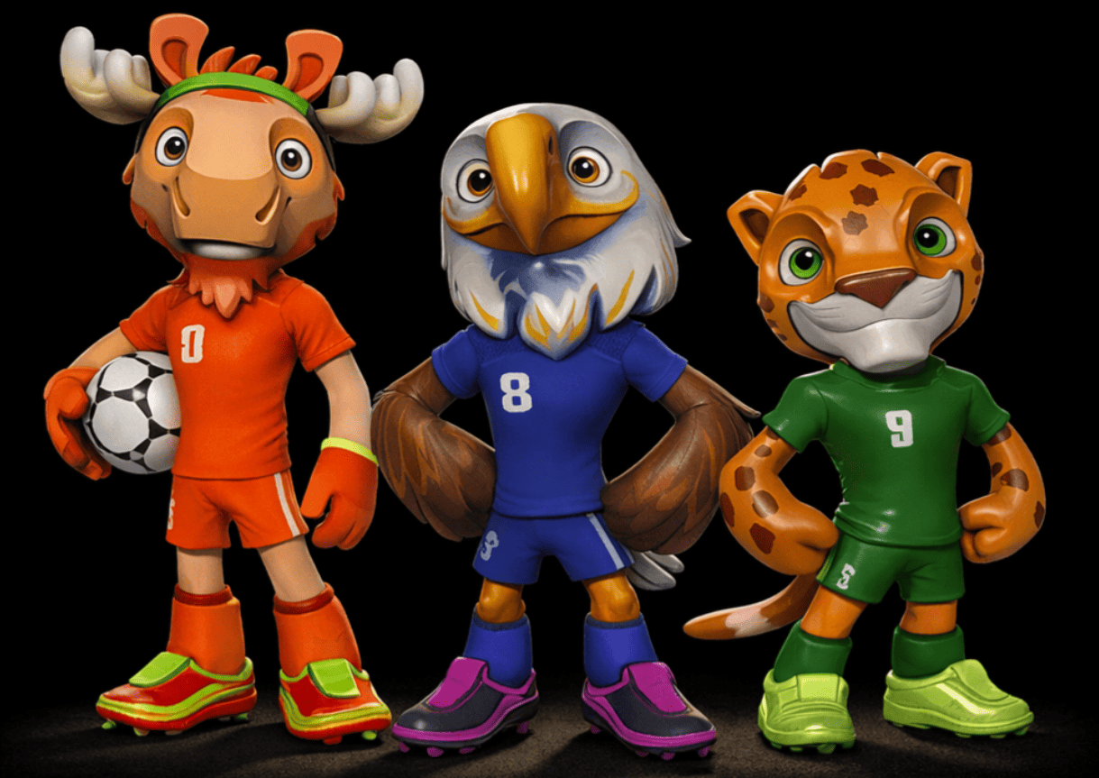 world cup 2026 3d models_5_mascots